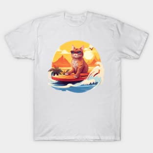 Summer Full Of Surfing - Cat Lovers Edition T-Shirt